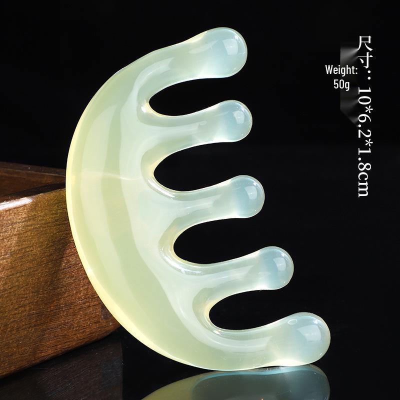 

Dolphin Resin Meridian Comb with Round Teeth for Acupoint Scalp Massage