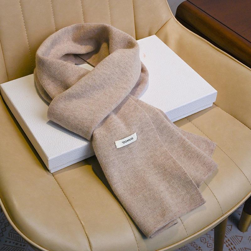 Premium Pure Wool Knitted Scarf, Versatile Red Scarf In Autumn and Winter, New Gifts for Men and Women