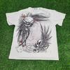 Skeleton Skull Shirt Large 21x26 White