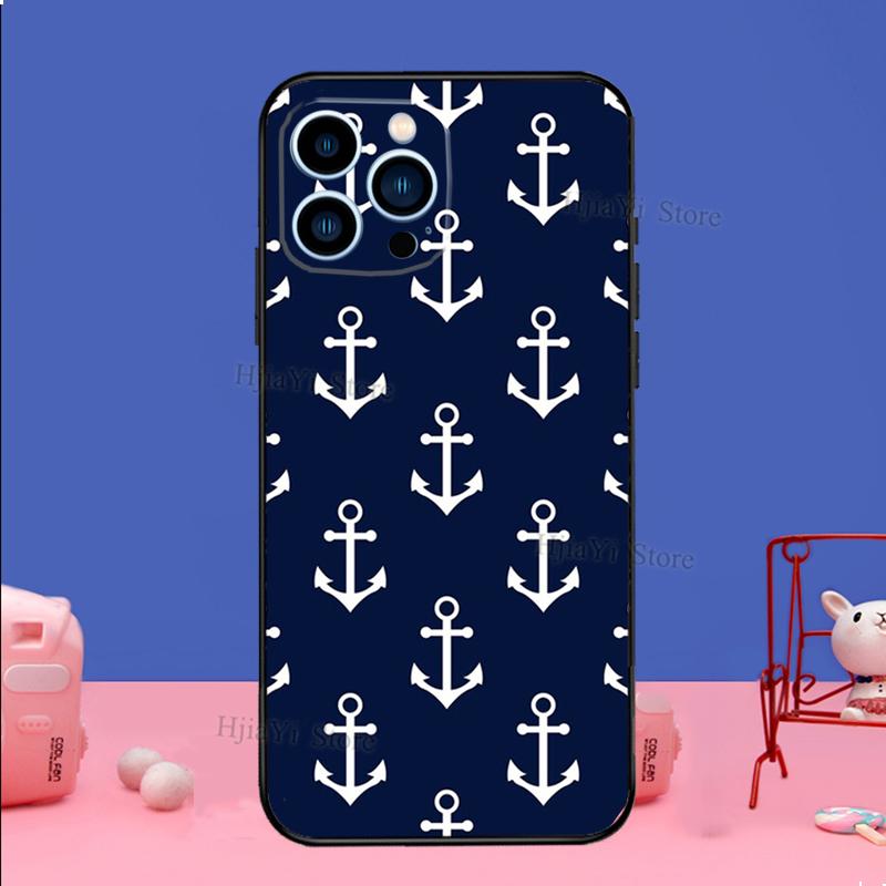 Anchor Boat Phone Case For iPhone Samsung Galaxy Redmi Xiaomi Oppo OnePlus Note S A 7 8 9 10 11 12 13 14 20 21 22 23 53 54 Pro Max Plus Ultra TPU Soft