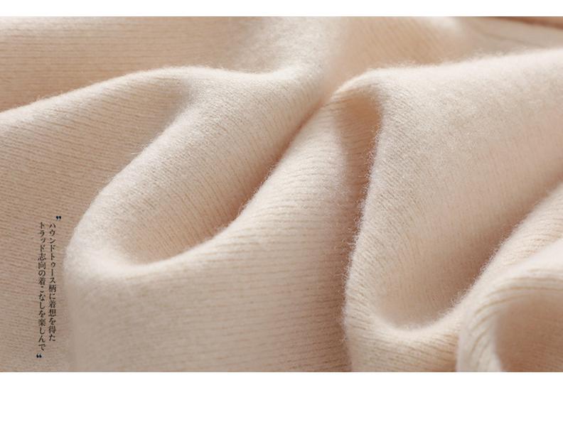 Women's High-Waist Wool Wide-Leg Pants: Autumn/Winter, Thick & Warm, Casual, Long, Knitted, Straight-Leg.