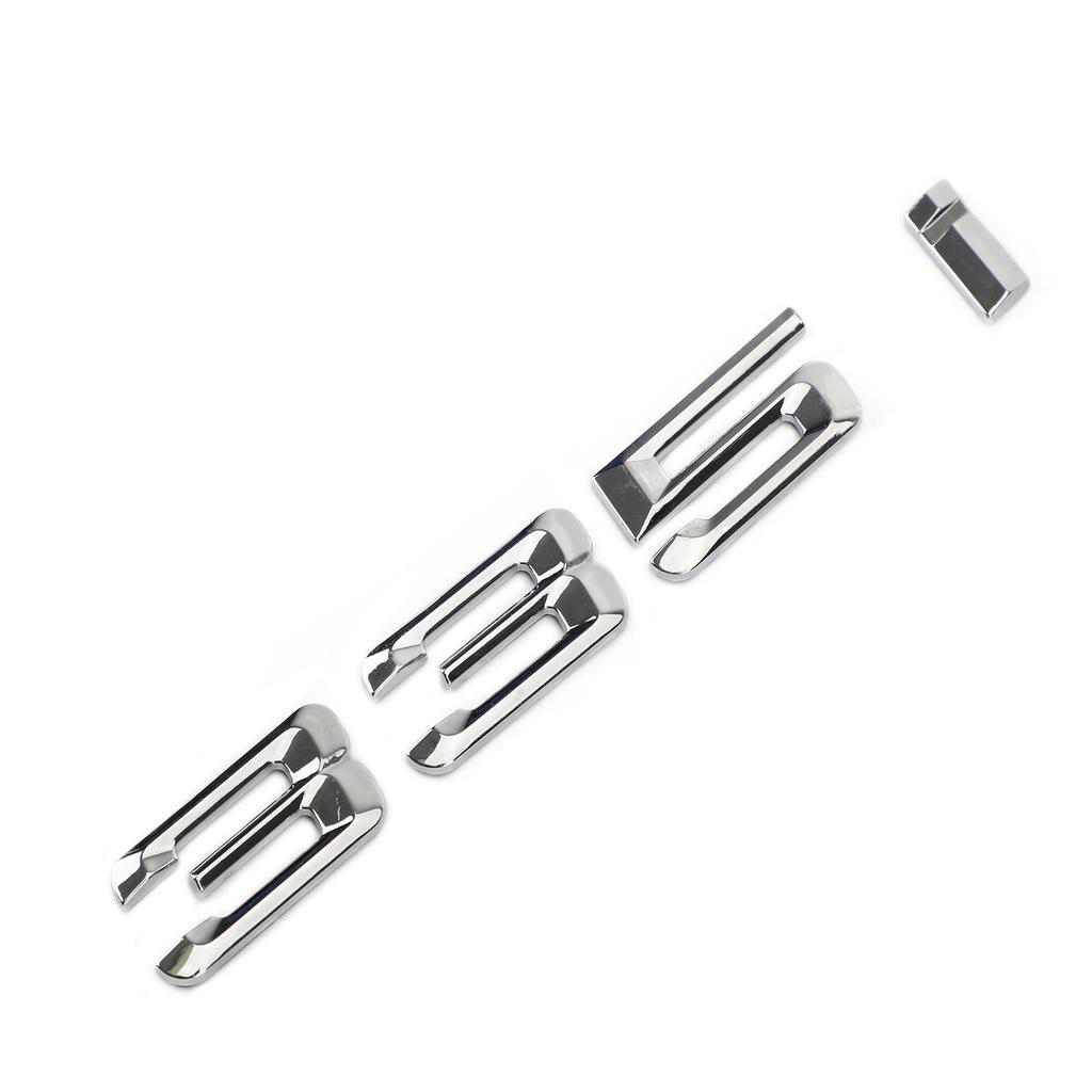 Heckklappe Namensschild Plakette Emblem Zahlen Buchstaben Aufkleber 328 i Passform 328i 335i 528i Chrom