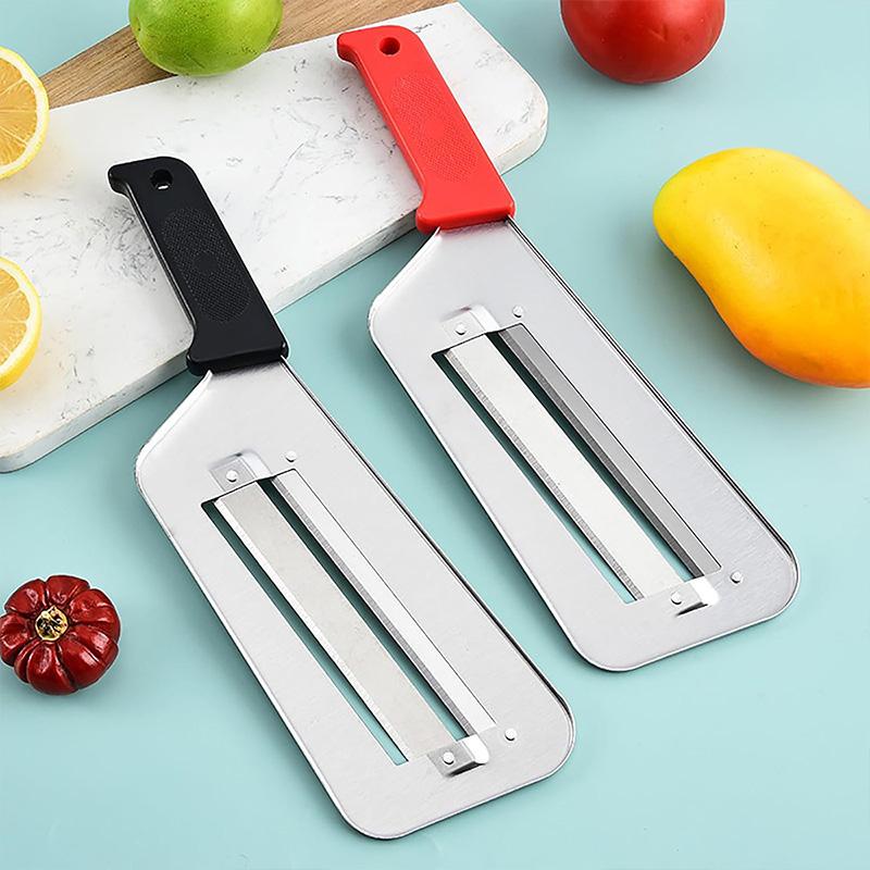 Küchenschäler Küchen-Multifunktions-Kohlmesser Tragbarer Zwiebelschneider Edelstahl-Schneidemesser Salat-Raspel Küchenwerkzeuge