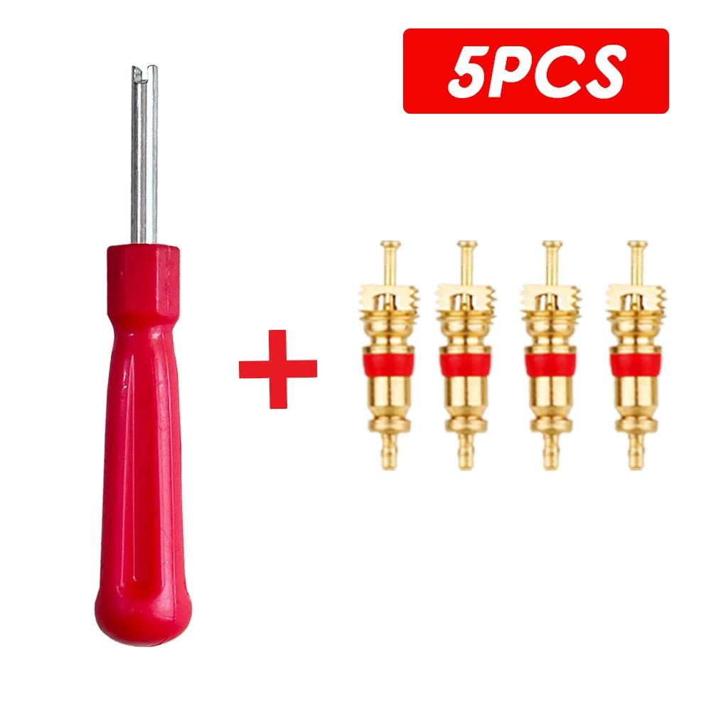 Portable Tire Valve Core Remover Installer Tool Removal Tool Car Bike Bicycle Motorcycle Tire Repair Tools Wrench Screwdriver