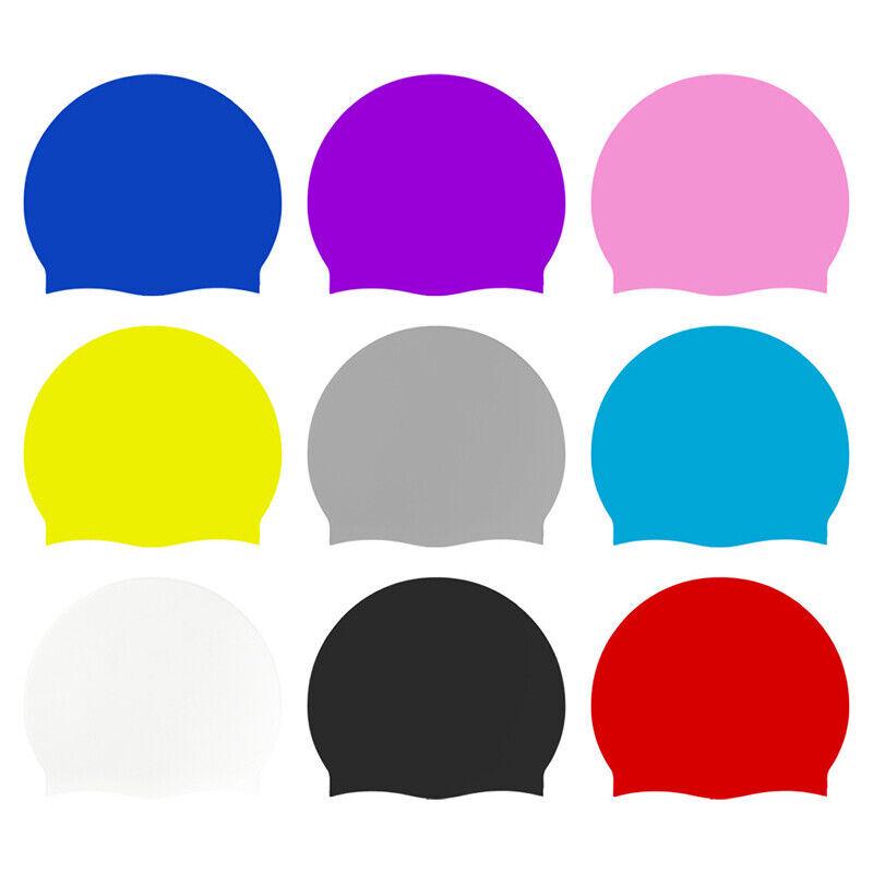 Universal Plus Size Silicone Swimming Cap for Men, Women, and Children - Comfortable, Non-Tight Fit