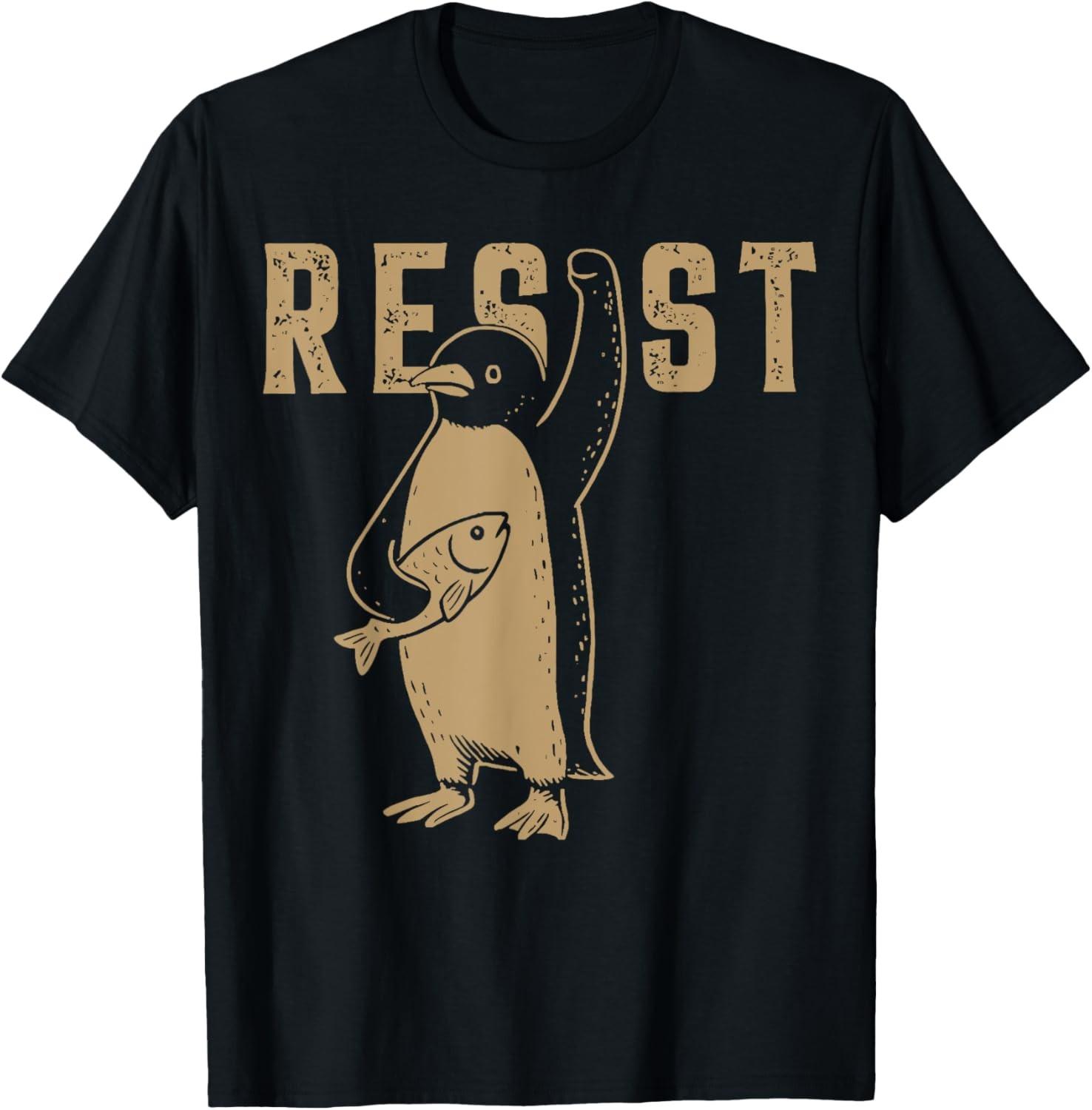 I Stand With The Penguins Shirt Resist Penguin T-Shirt S разноцветный