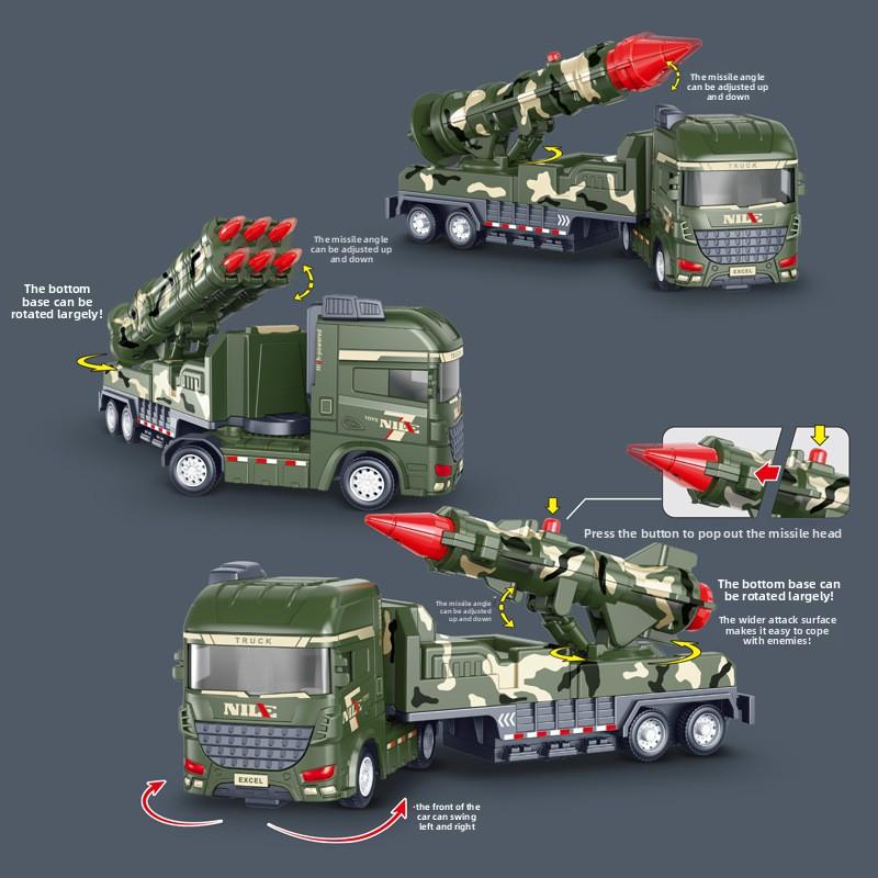 Toy Plasticitary Rockets Car With Inertial Motion For Parent Child Interaction