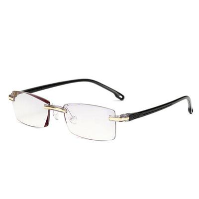 Vogue Anti-Blu-Ray Reading Presbyopia Glasses Readers Radiation Clear Lens Rimless Ultralight