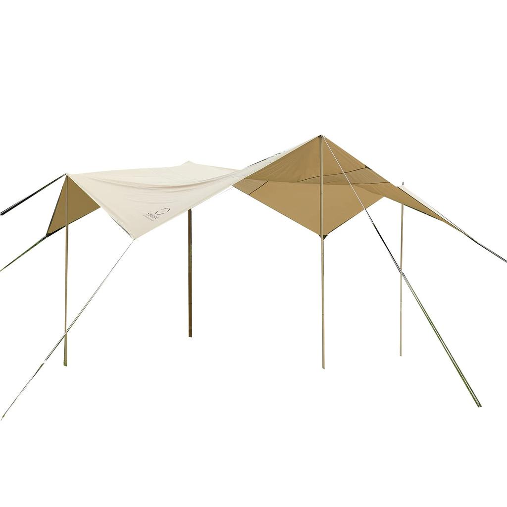 Tarppi Tarp 300 x 400 with storage Beige S'more square-400 Tent, Poly-cotton, cm, 4-person capacity, bag,
