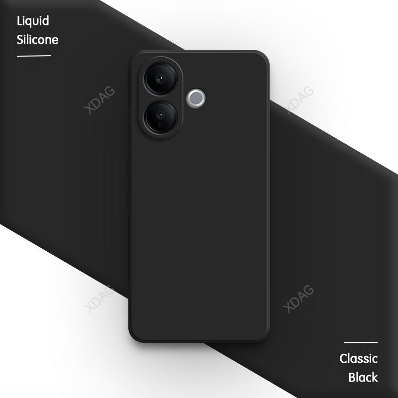 Basic Phone Case for VIVO V60 Lite 4G 5G V60Lite Liquid Silicone Soft Camera Protection Fashion High Qualtiy Original Back Cover