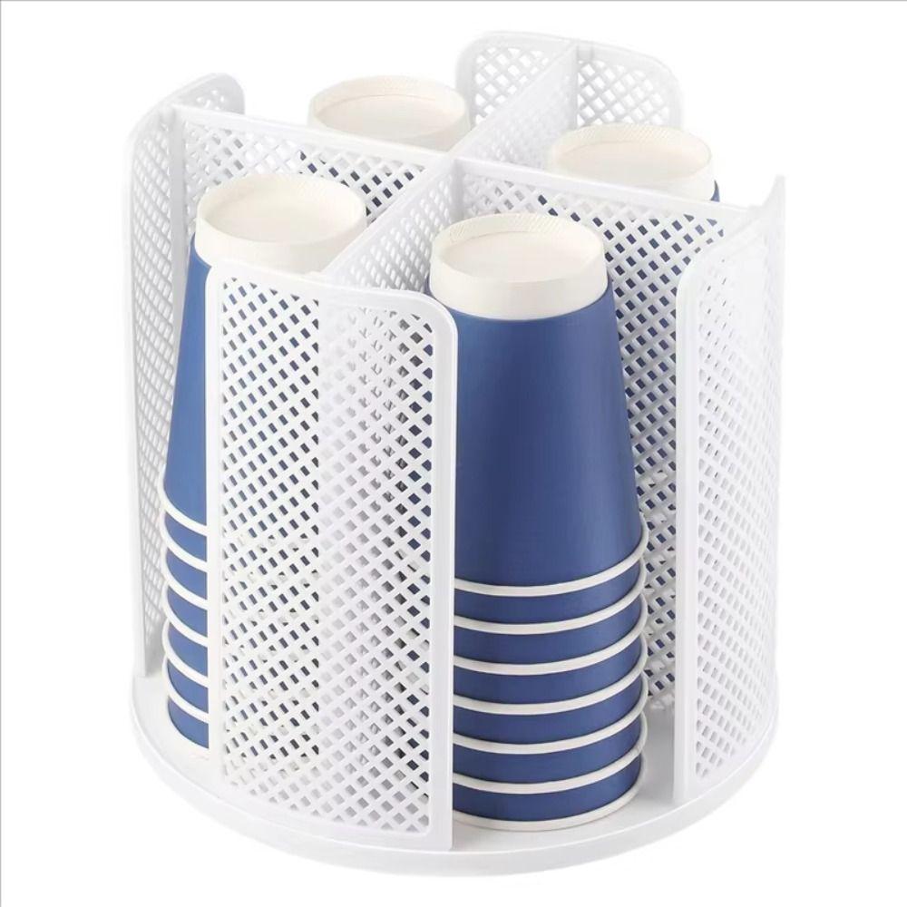 Removable Coffee Cup Dispenser 4 Compartments Desktop Storage Organizer  Coffee Shop
