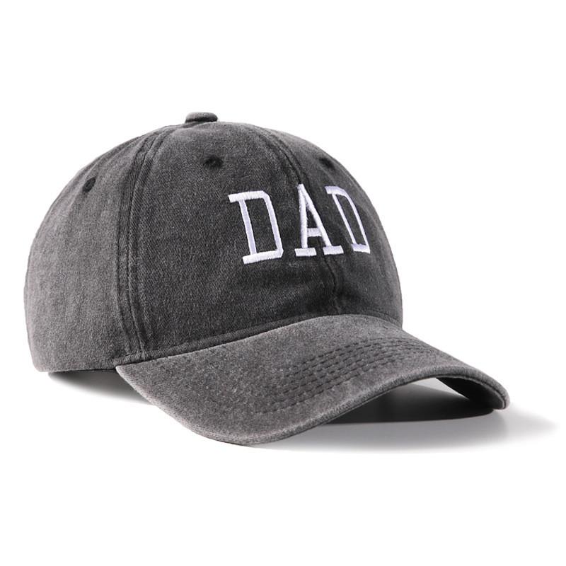 Dad Mom Letter Embroidery Cotton Baseball Hat With Adjustable Fit For Summer