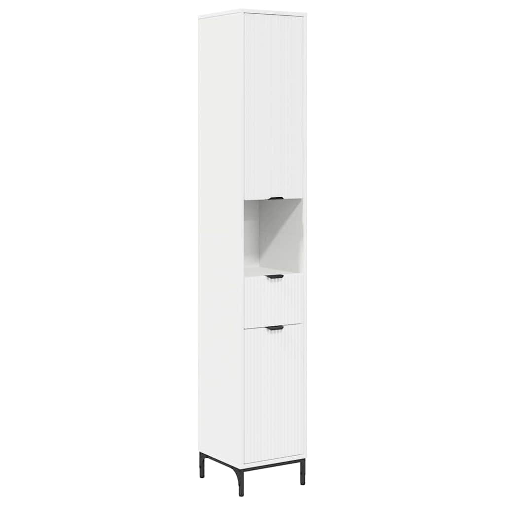 Bathroom Cabinet with Drawers White 31.5 X 33 X 190 Cm