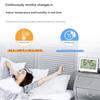 Wall Moutable Tabletop Digital Alarm Clock Large Screen LCD Temperature Hygrometer Display Backlight Battery Powered