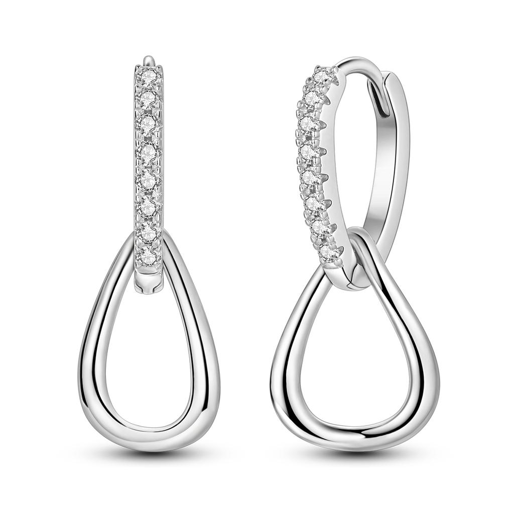 925 Silver Woman Earring Feather Firefly Pendant Earring Anniversary Wedding Female Jewelry