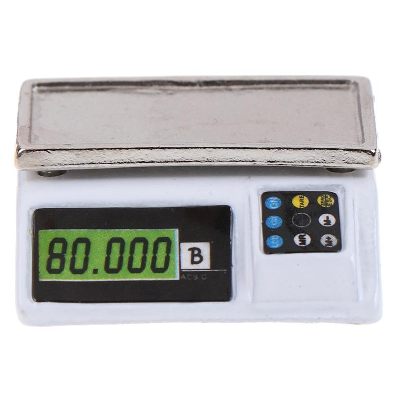 1:12 Dollhouse Miniature Electronic Scale Play Doll House Accessories Toy