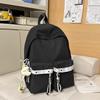 School bag junior high school girls high school students niche high value girls backpack women's backpack shoulder bag