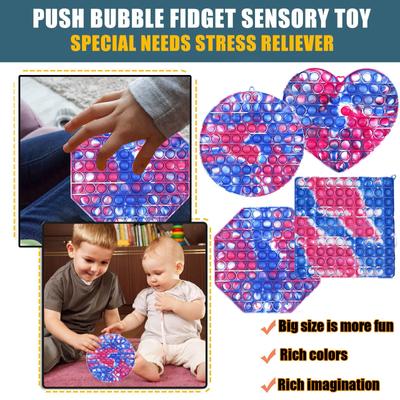 Senzorická hračka 1PC Push Bubble se speciálními potřebami ulevující od stresu