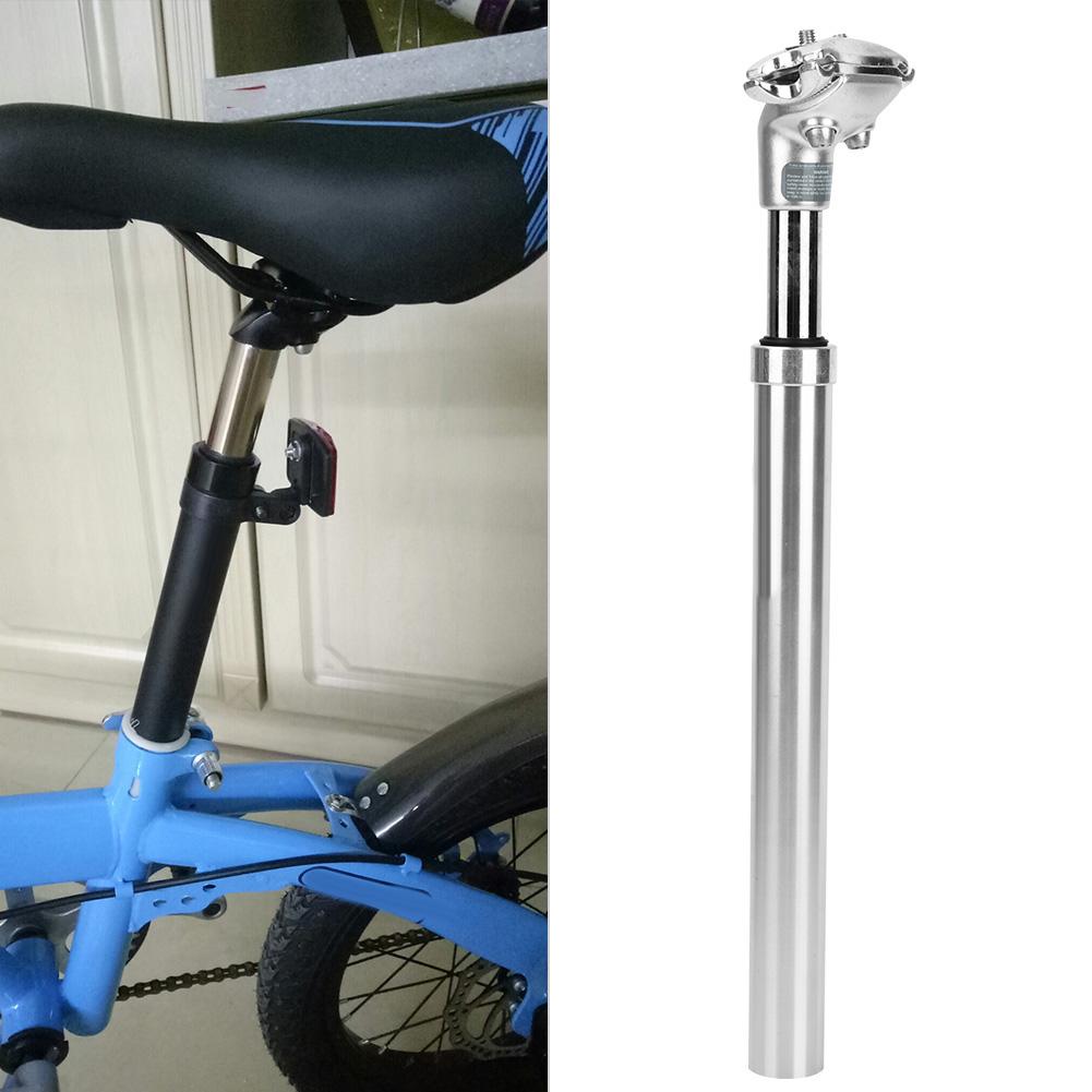 Mountain Road Bicycle Suspension Oil Pressure Seat Tube Seatpost (27.2mm Seat Rod Silver)
