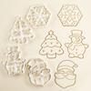 Christmas Cookie Embosser Santa Claus Baking Molds New Cookie Cutter  Kitchen Tools