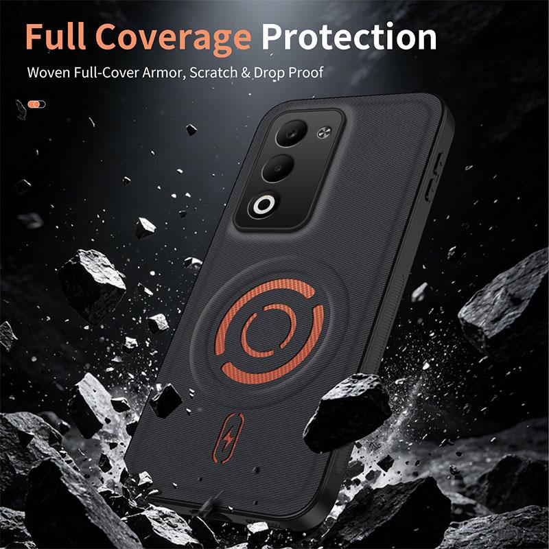For Oppo A5 Case Oppo K13x Cover Oppo A6i Phone Case Luxury Magnetic Silicone ShockProof Protective Back Cover Coque