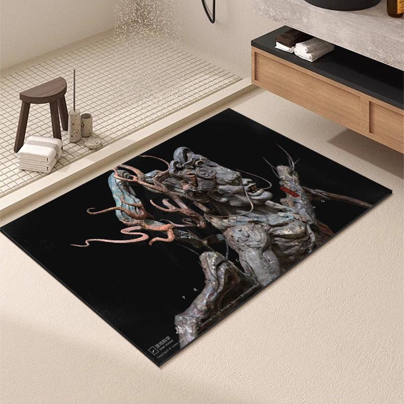 Washable Wear-resistant Diatom Mud Floor Mats Bathroom Anti-slip Mats