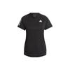 Adidas T Shirts Women's Black Crew Neck Moderate Straight Fit HS1450