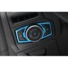 For Ford Focus 2015-2018 Blue Steel Headlight Switch Control Frame Trim 1PCS
