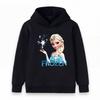 Kids Boys Girls Casual Pullover Hoodie, Cute Princess Elsa Print Long Sleeve Comfortable Loose Sweatshirt For Children Daily Wear Streetwear Gifts
