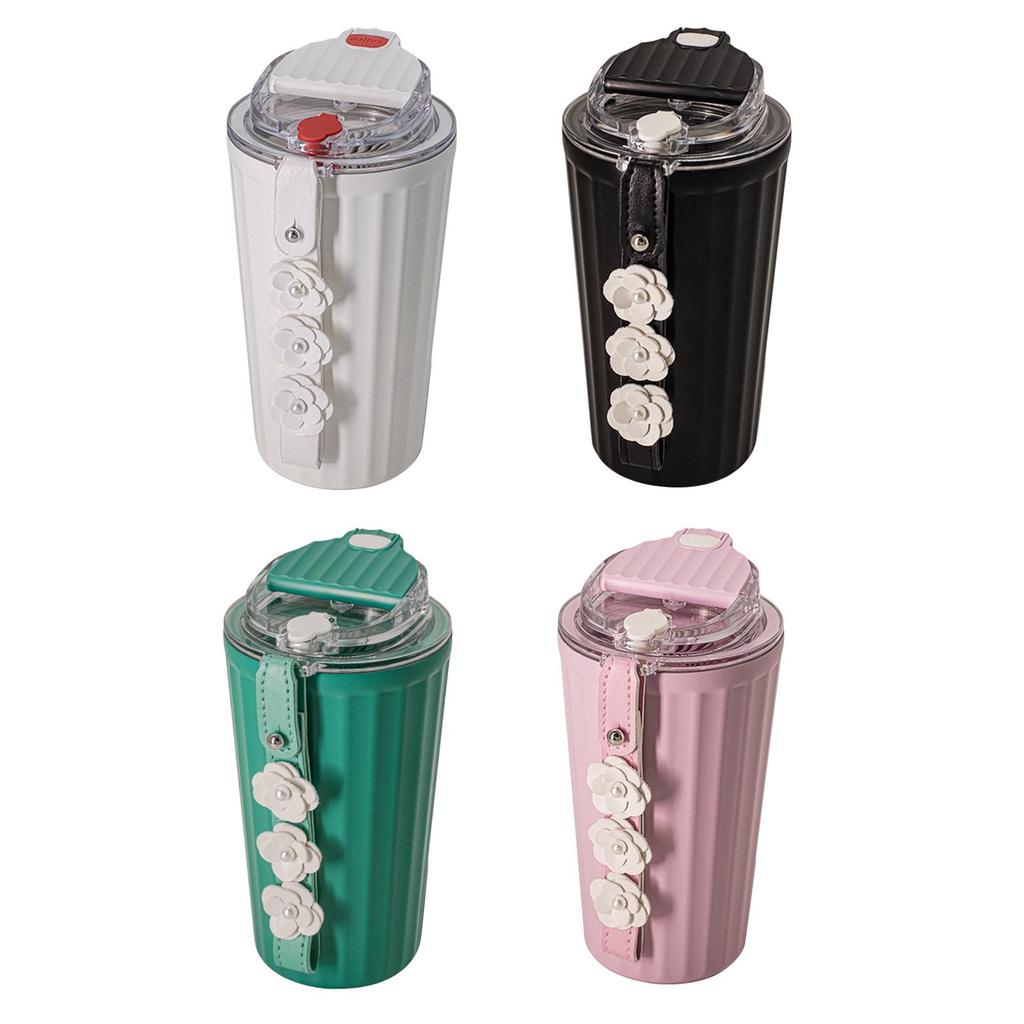 304 Stainless Steel Coffee Mugs Tumblers Food Grade with Tea Infuser for Loose 420ml Filter