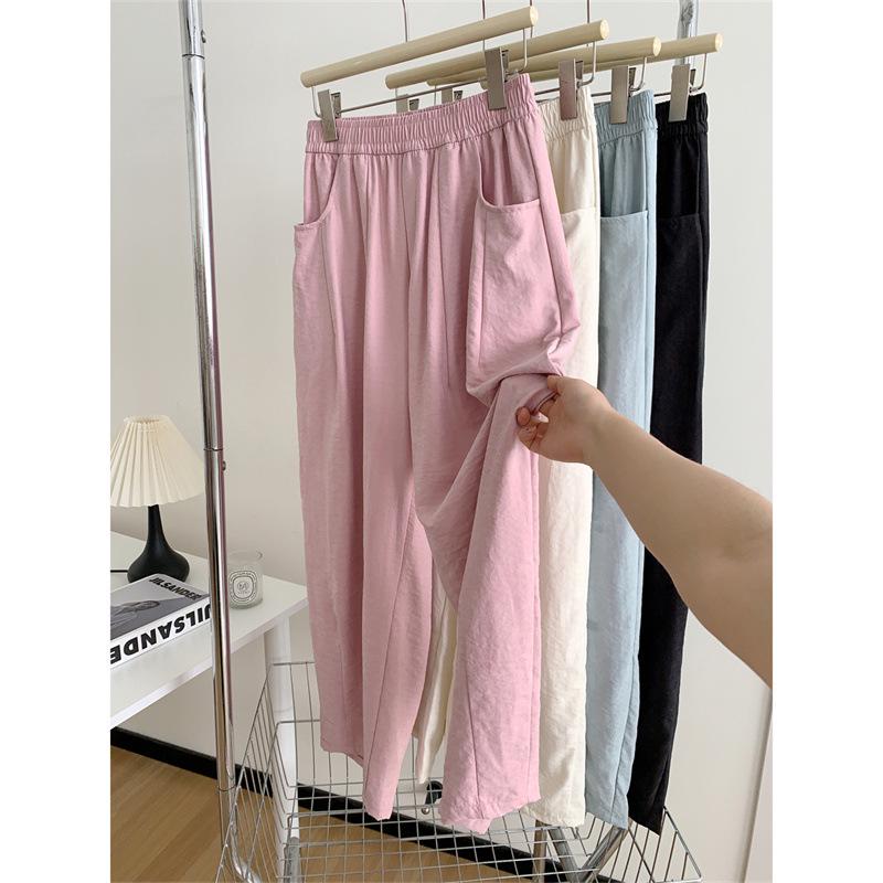 

Women s High-Waist Pleated Carrot Pants - Comfortable, Cool, and Loose-Fitting for Summer