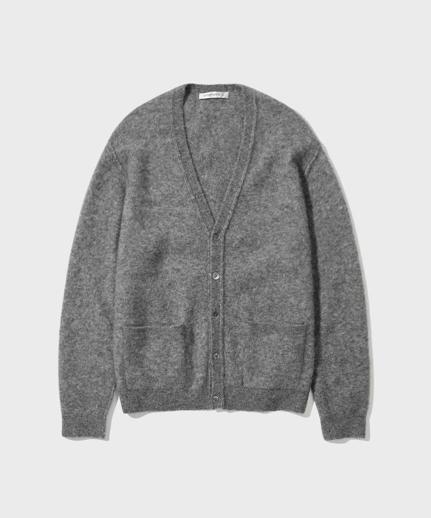 Intempomood Reverse Y Neckline Cardigan_Black