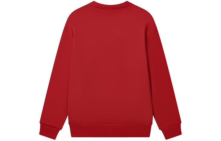 Men's FILA CNY X Buer Rabbit Sweatshirts Unisex Red Crew Neck Moderate Regular