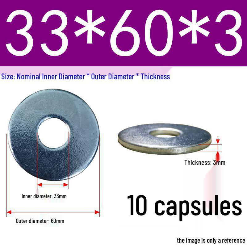 Galvanized Oversized Metal Washers M3-M60