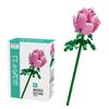 Assembling Children Puzzle Building Blocks Flower Rose Lily Bouquet Model Toy