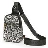 Τσάντα Στήθους με Λεοπάρ Μοτίβο Γυναικεία Τσάντα Χιαστί Χρωματική Αντίθεση Ώμου Κινητού Τηλεφώνου Μικρή Τσάντα