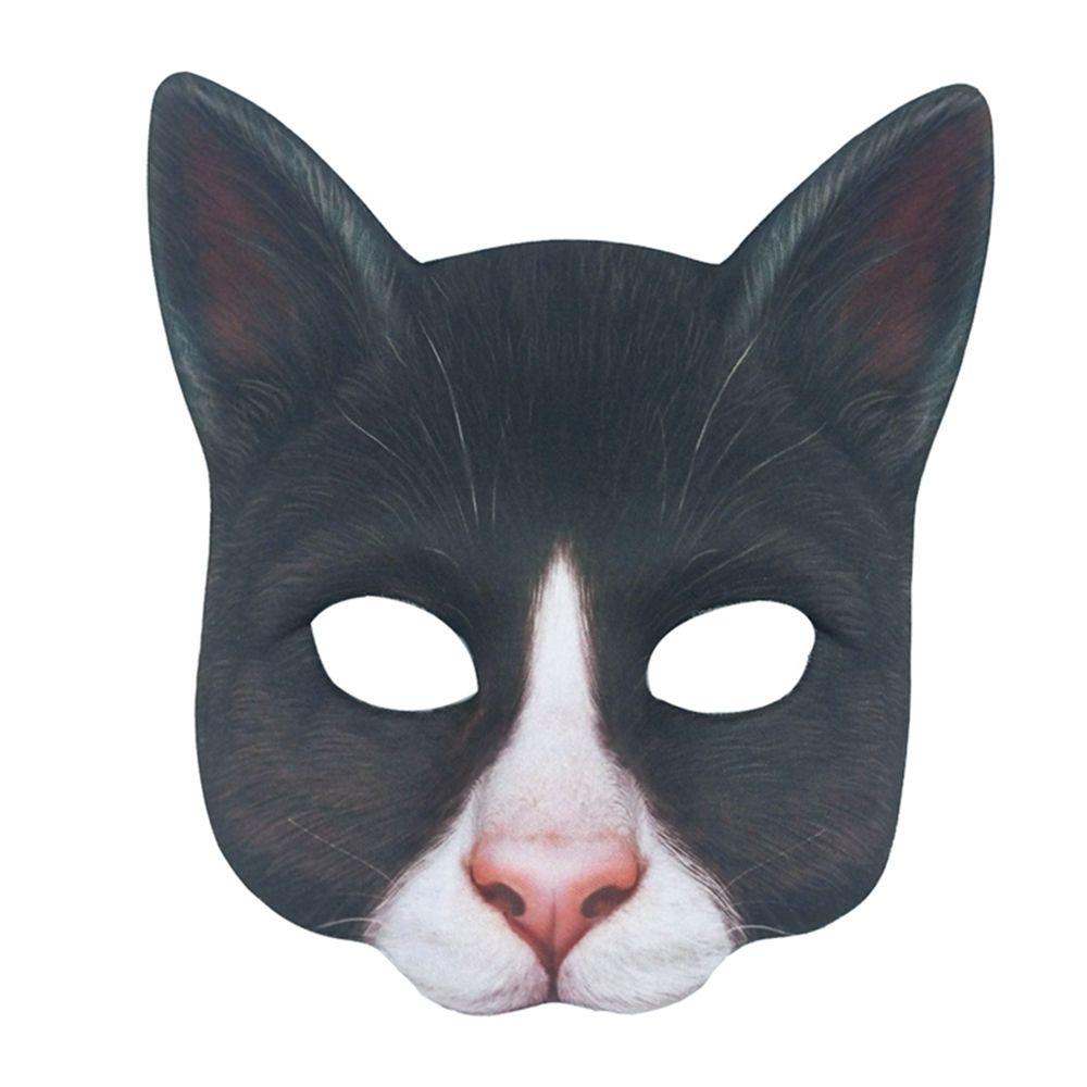 Christmas Face Cover for Adult  Costume Party Festival Eye Mask Masquerade Mask Cosplay Props Cat Mask Halloween Decoration