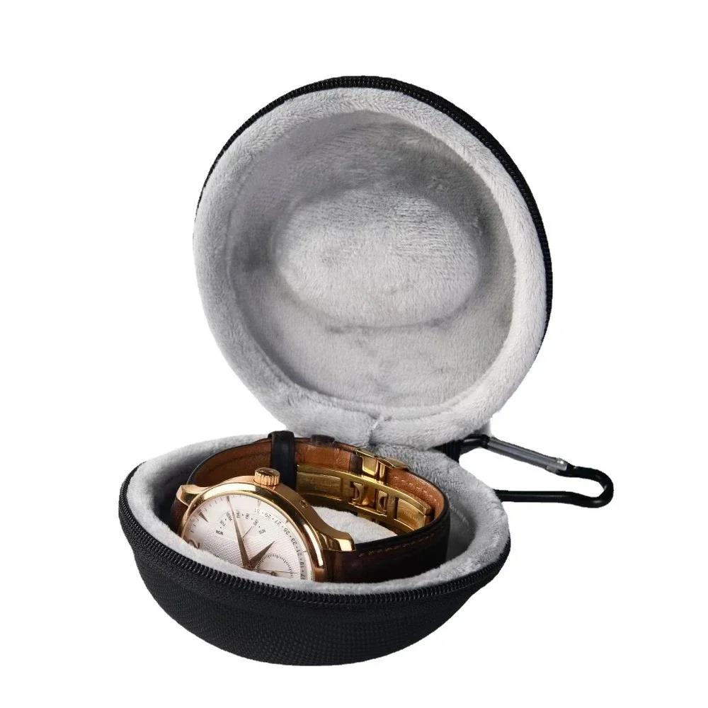 1Pc Travel Case Portable Storage Box For Single Watch Shock And Impact-resistant For Wristwatches Smart Watches 7
