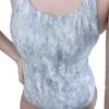 [Ice Blue Star Talk] Blue Flash Beautiful Back Skinny One-piece Triangle Women's Professional Competitive Racing Swimsuit