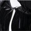 Reversible Design Hooded Robe Solid Color Long Cape New Arrival Halloween Costume  Halloween Party