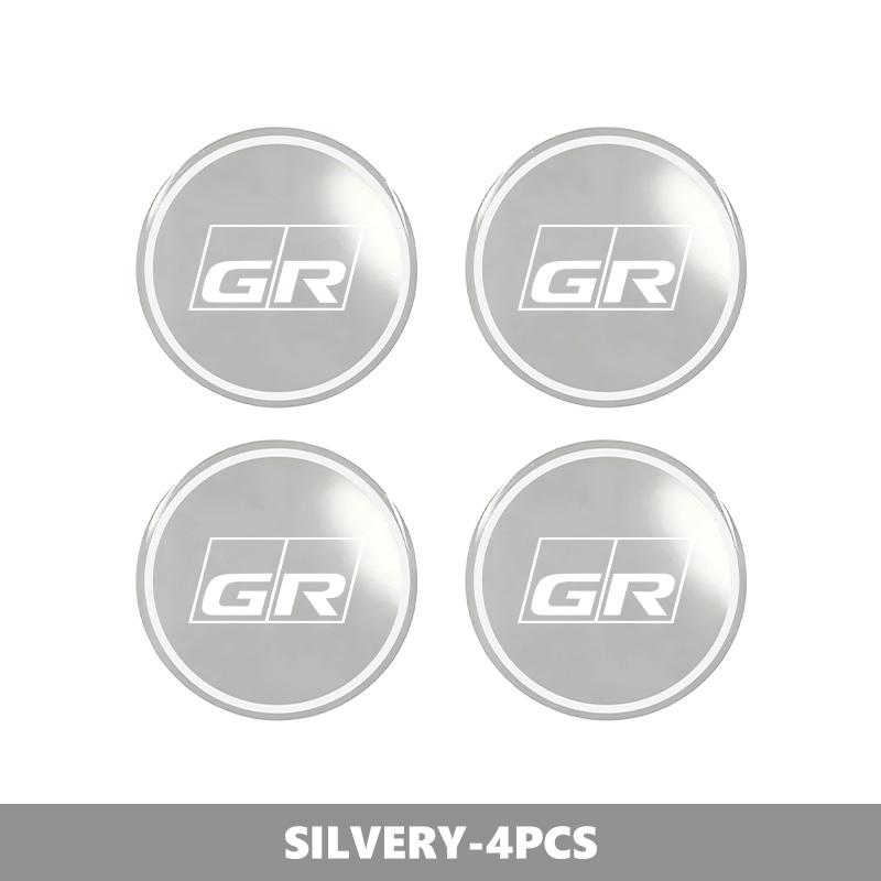 

For Toyota 4Pcs 56MM Car Wheel Center Hub Caps Logo Sticker GR Yaris Corolla Prius Aqua Vios Mirai Hilux Auris CHR