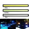 2PCS Super Bright 17CM LED COB Fog Bulb - 12V 6500K DRL Strip Daytime Running Light Bar for Auto Interior Styling