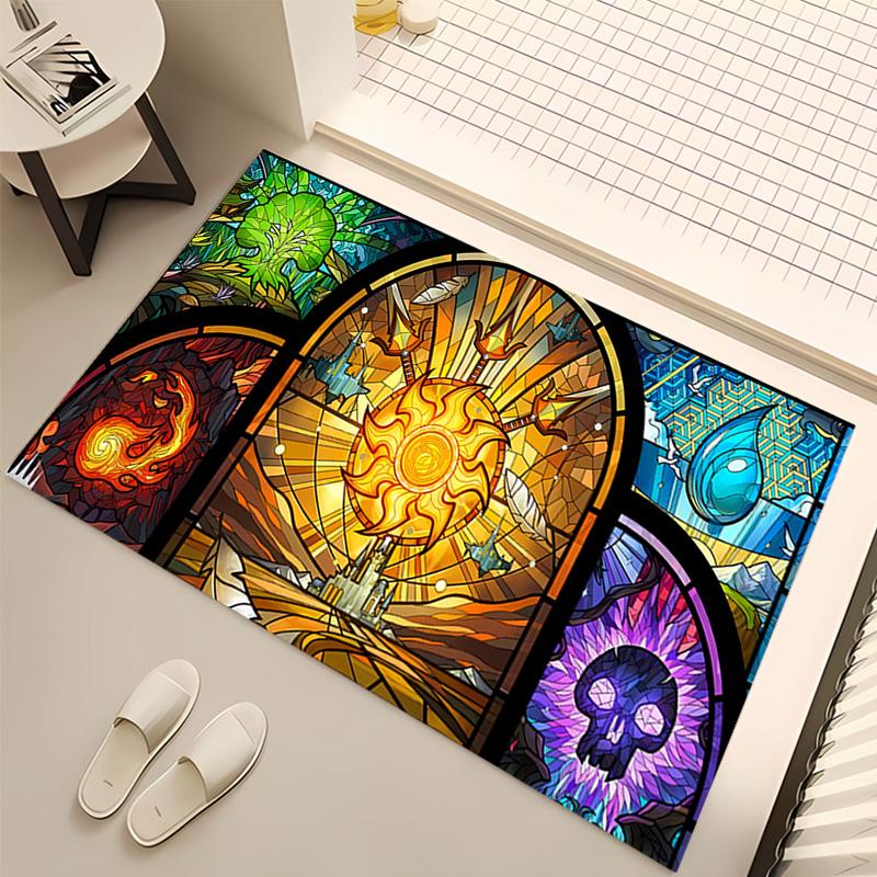 Magic The Gathering Print Area Rug - Soft,Washable Non-Slip Indoor Mat,Living Room,Home Office Decorative Rug