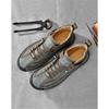 Men's Trendy Leather Shoes, Outdoor Workwear, Retro Stitching, Mid To High Cut, Fashionable and Casual Men's Leather Shoes