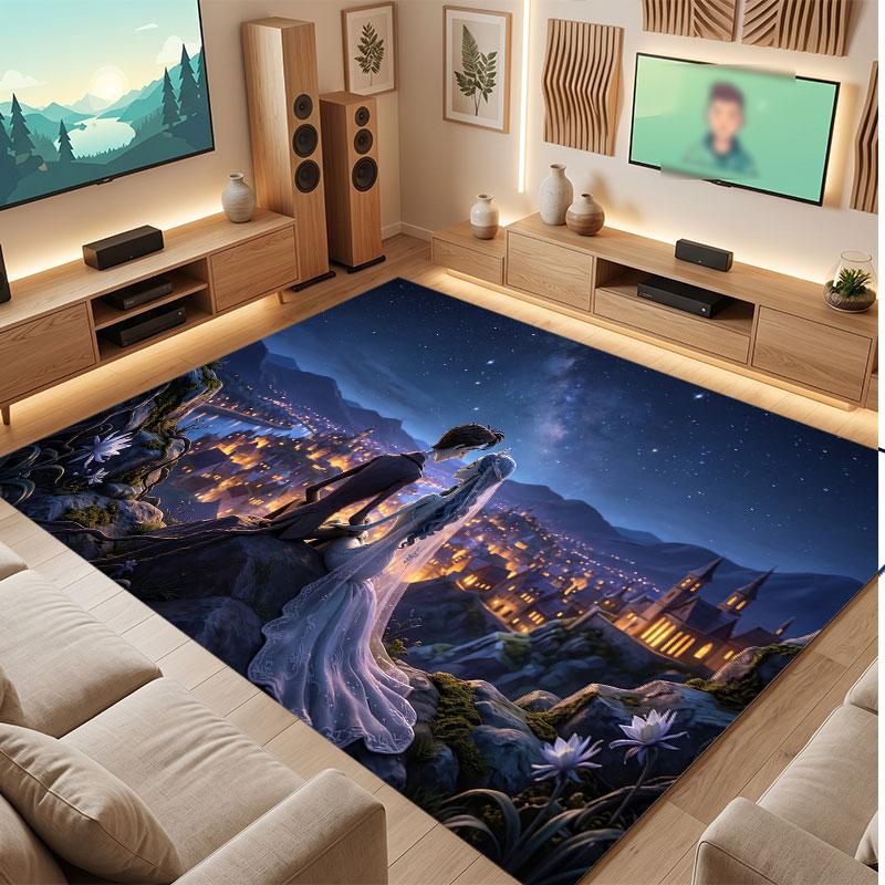 Corpse Bride Emily Victor Rug Soft Thick Non Slip Floor Carpet for Bedroom Living Room Home Decor