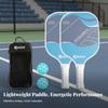Fiberglass Pickleball Paddle Lightweight Pickleball Paddle Set Hexagonal Center Center Racket Long-Lasting Shielded Rim Sports