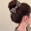 1pc Vintage Leopard Print Bow Premium Hair Grab Hair Accessory Is Suitable for Women To Wear
