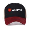 Wurth Hand Tools Black and White baseball cap Stylish Leisure Amusing Printed Streetwear Vintage Harajuku caps mesh trucker hat