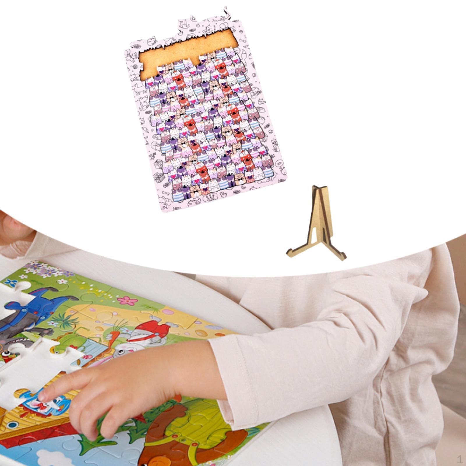 

Неправильные деревянные пазлы для взрослых Пазл с животными Художественное произведение Мультяшный декор для комнаты Креативный bottle