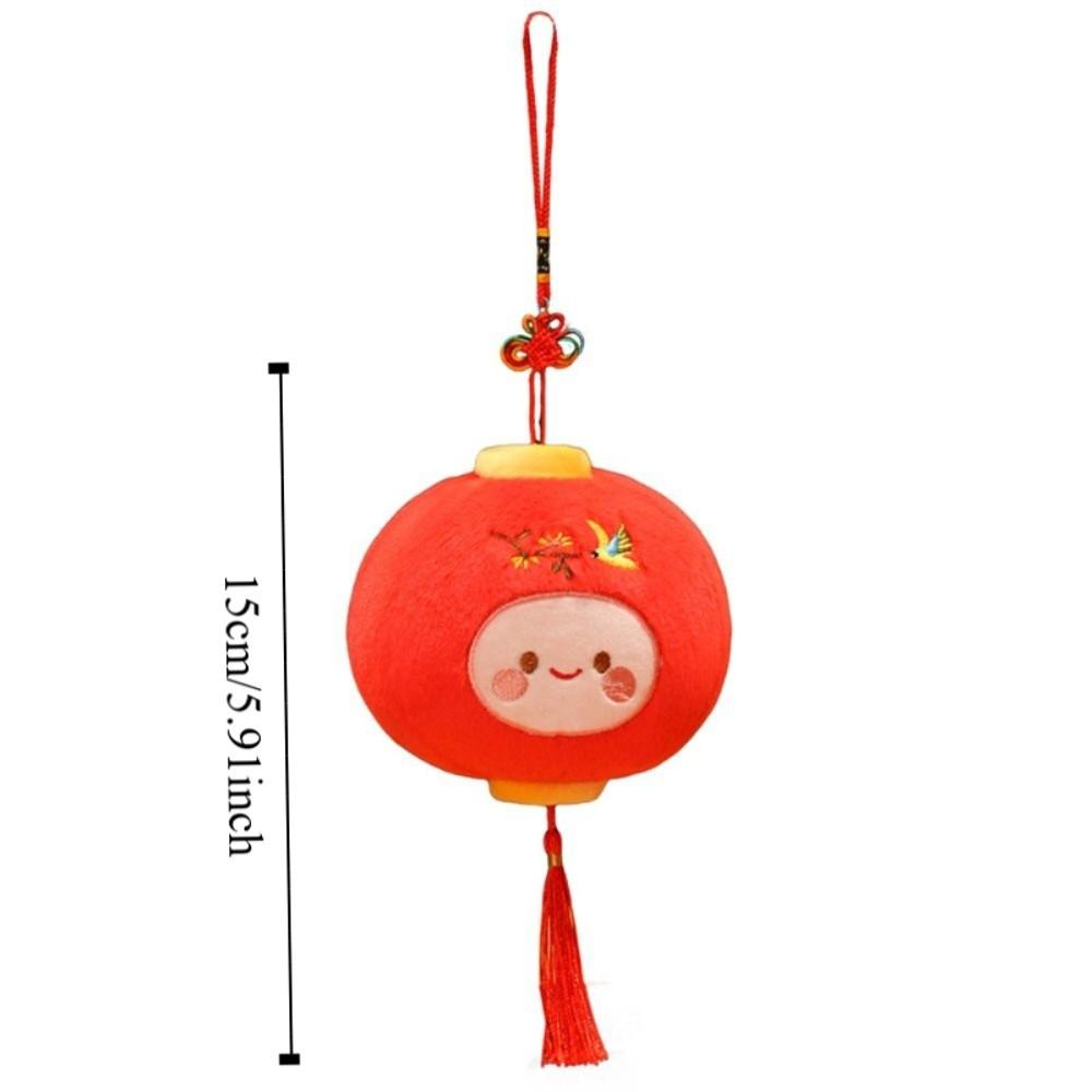 Gefülltes Plüsch Rote Laterne Puppenanhänger Chinesisches Frühlingsfest Ornament Wohnzimmer Tür